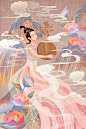 想要弹上一曲，唱给你听_莫醒__插画师作品_涂鸦王国gracg.com