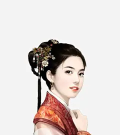 古装宫廷女子高清素材 中国风 古代 古典 古装 女 手绘 插画 美女 免抠png 设计图片 免费下载