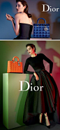 女设计师Raf Simons设计的Dior最新款，展示了Dior一贯独有的现代感和流畅感。拍摄的宣传大片也是色彩艳丽，光彩夺目，给人以至高无上的奢华感。