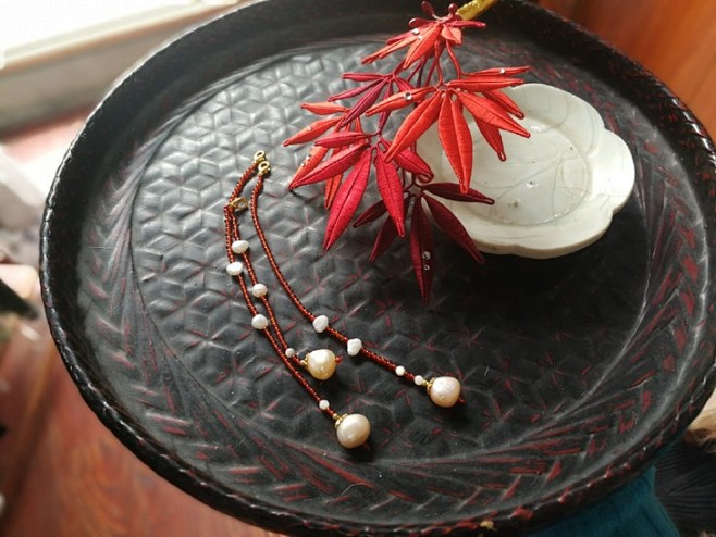 缠花汉服古风手工发簪红枫叶 - 闲鱼.淘...