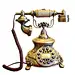 欧式样板间座机道具摆件 客厅家用复古老式古董仿古电话机摆设-淘宝网