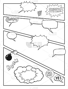 栗子插画采集到漫画对话框