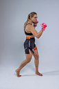 girl fighter action pose-738