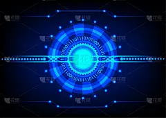 图形插图设计数字电路图技术背景壁纸矢量插图