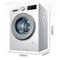 【新品】博世（BOSCH）10公斤 洗干一体机 全自动变频滚筒洗衣机 洗烘一体 热风除菌 WNA254VA0W