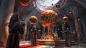 The Orrery , Jeremy Fenske : Concept art used as a pitch for a game.