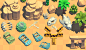 simple 3D objects for a desert location