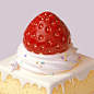 Strawberry cake : You can live in this cake house also you could eat it if you dont feel like going out for a dinner.