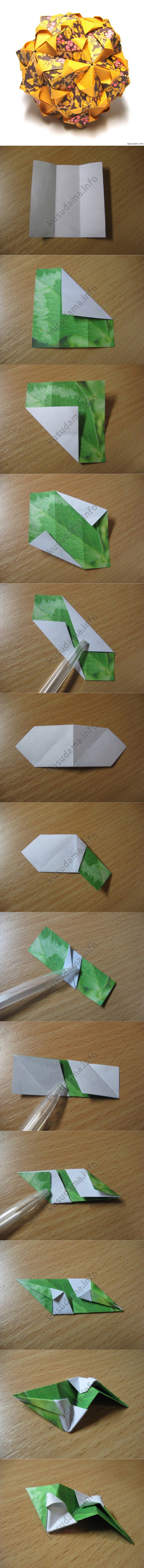 【花球折纸教程】7.5x7.5cm 30...