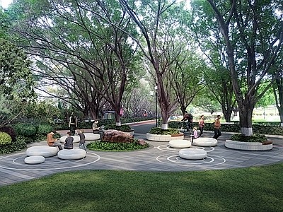现代公园景观图片_Landscape | 城市公园 | ⚪图片素材-花瓣网