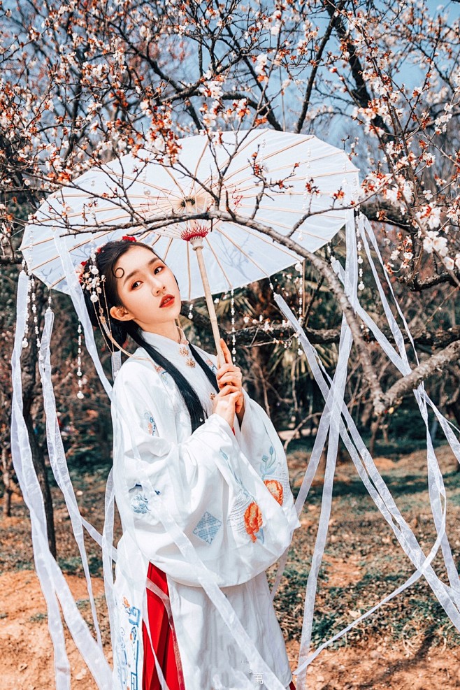 汉服 重工刺绣 长袄齐腰襦裙-淘宝网女古代真人beforellj同采自item