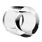 酷炫潮流透明玻璃亚克力水晶酸性3D几何圆柱体PNG装饰字母PS素材 (57)