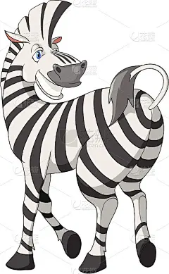 卡通人物斑马