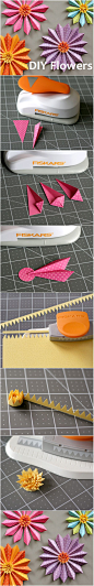 #DIY Paper Flowers Tutorial www2.fiskars.com: 