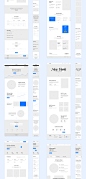 其中包括图片：DOB – Desktop & Mobile Wireframe UI Kit - Wireframe Kits