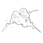 日式漫画绘画爆炸烟雾效果元素 AI矢量图案PNG免抠图案设计PS素材 (11)