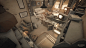 BLACKSAD - Environmental work [UE4] Scene , Nic Belliard : Hi!<br/>I'd like to present my graduation work!<br/>The goal of this project is to translate a Graphic Novel and its “Graphic” style in 3D based on its shading, geometry, compositions,