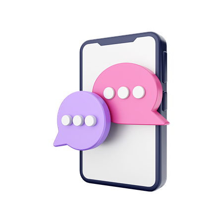 Chatting 3D Illustra...