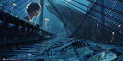 赤橙Hz采集到Artist-wlop/氛围/笔触