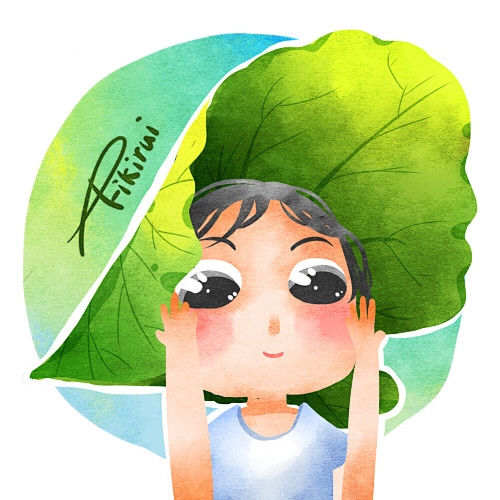 快乐的毛毛 #头像# #插画