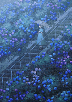 SaturlxDay采集到宫崎骏画风日本画家