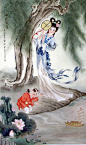 【3D-插画-工笔画素材篇】唯美工笔画人物素材 - 浪漫人生 - .