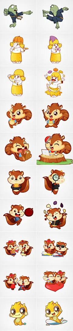 【睛灵品牌】卡通形象吉祥物logo手绘头像国潮插画表情包设计-猪八戒网