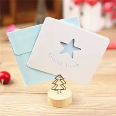 韩国创意立体折叠贺卡小卡片圣诞元旦节日生日祝福空白贺卡定制-淘宝网
