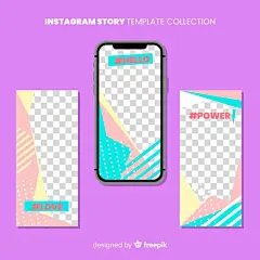(源站可下源文件)现代 Instagram 故事模板集合/Modern instagram stories template collection