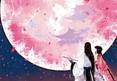 手绘古风人物系列-一双... 古装情侣&amp;美人背影 &amp; 古风美人&amp;手绘情侣头像&amp;古风场景&amp;古风意境&amp;古风手绘&amp;古风风景&amp;唯美古风&amp;一生一世一双人... (2048×1429)