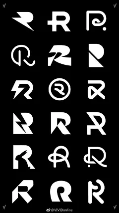 字母R上百款logo设计大合集分享-花瓣网