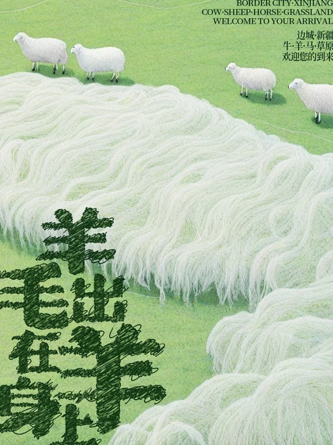 字体设计|AIGC 羊毛出在羊身上 - ...