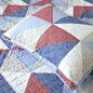 [coznap select]美式淡色纯棉衍缝床盖三件套 清新做旧地中海风-淘宝网