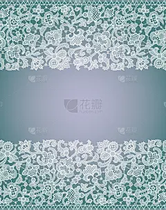 花边的名片。