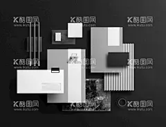 文创样机  - 源文件下载【酷图网】笔记本,高档,PS,企业,品牌,形象,vi,名片,信封,办公,文具,文创,场景,展示,psd,样机,素材