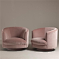 A Pair of 1960s Swivel Tub Chairs: