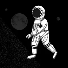 唯美大气手绘宇航员插画