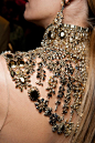 拉尔夫·劳伦2015年春季 亚克力 高级定制 宝石 奢华  金色 服饰细节