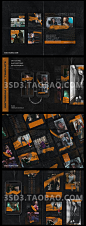 3SD3暗黑街头机能活动产品模特封面人物主图海报模板排版设计素材-淘宝网