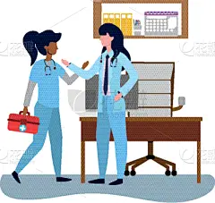 健康保健,漫画,胆固醇,专业人员,女人,白色,国内著名景点,生病,合伙