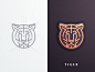 Tiger forsale coreldraw illustrator creative artwork graphicdesign company business identity branding luxury logo monogram monoline grid lineart lion king lion cat tiger