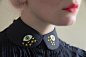 Embroidered collar