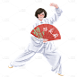 手绘-武术锻炼运动人物插画4