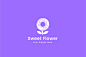 甜甜圈花朵糖果/面包/糕点标志logo模板 elements-sweet-flower-candy-shop #3073828-平面素材-@美工云(meigongyun.com)