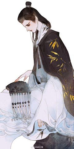 再无可奈何也要微笑采集到东方风格插画reference