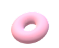 粉色立体圆环3d，圆形立体