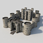 medieval castle 3d max - Medieval Castle... by happy3D