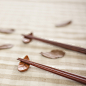 未 筷子架筷子创意竹木日式料理餐具韩国家用餐厅天然竹筷防滑