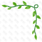 绿草小草插画免扣边框手帐手绘分割线
