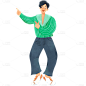 手绘-人物元素贴纸